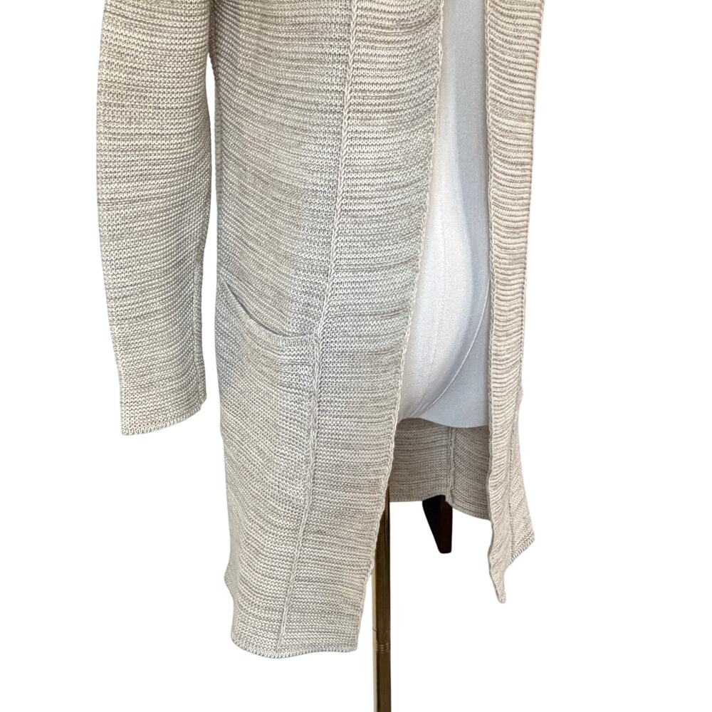 Natural Style Long Cardigan Coastal Grandma Linen Cottagecore Neutral Size XS - Picture 5 of 10